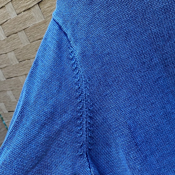 Quacker Factory Blue Knit Crystal Embellished Full Zip Sweater 2X Denim Pockets - Picture 11 of 12